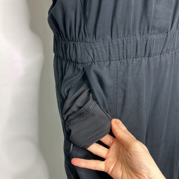 Lululemon Perfectly Poised pocketed short sleeve button up boiler suit jumpsuit - Picture 14 of 15